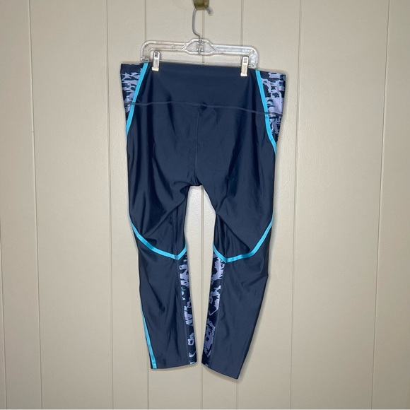 Under Armour Gray Teal Athletic Leggings Compression Heatgear 2XL - Picture 5 of 12